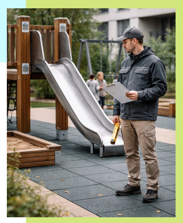 Сертификация детских площадок в Курганинске от 26003 р. | Алешин-Кгн