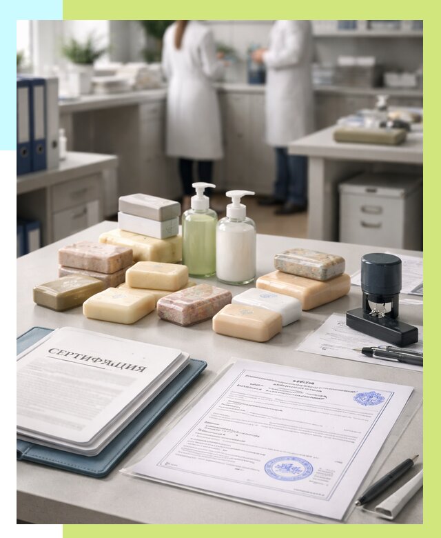 Сертификация мыла и сертификат на мыло в Курганинске от 12481 | Алешин-Кгн