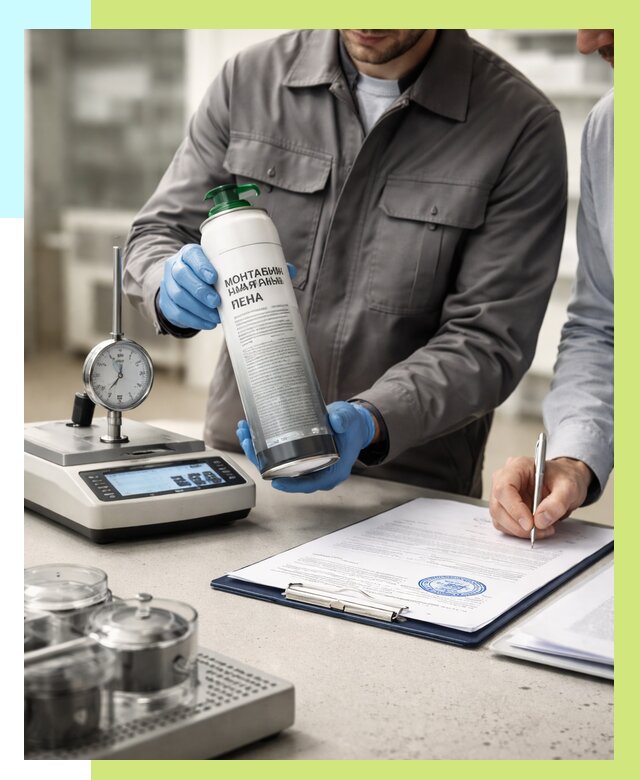 Сертификация монтажной пены в Курганинске от 15602 р. | Алешин-Кгн