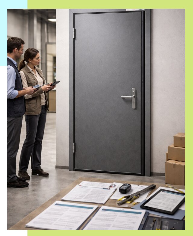 Сертификация противопожарных дверей в Курганинске от 9361 р. | Алешин-Кгн