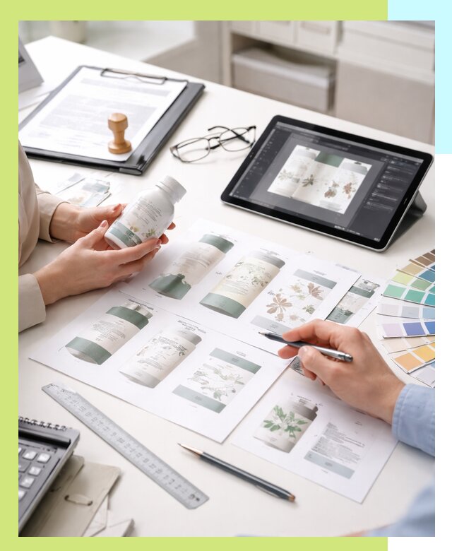 Профессиональная разработка дизайна и текста этикетки продукции в Курганинске