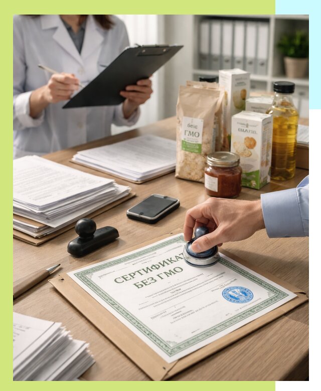 Получение сертификата Без ГМО для продукции в Курганинске